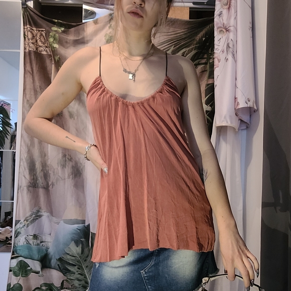 Zara Suede Style Tank Top - Picture 1 of 2